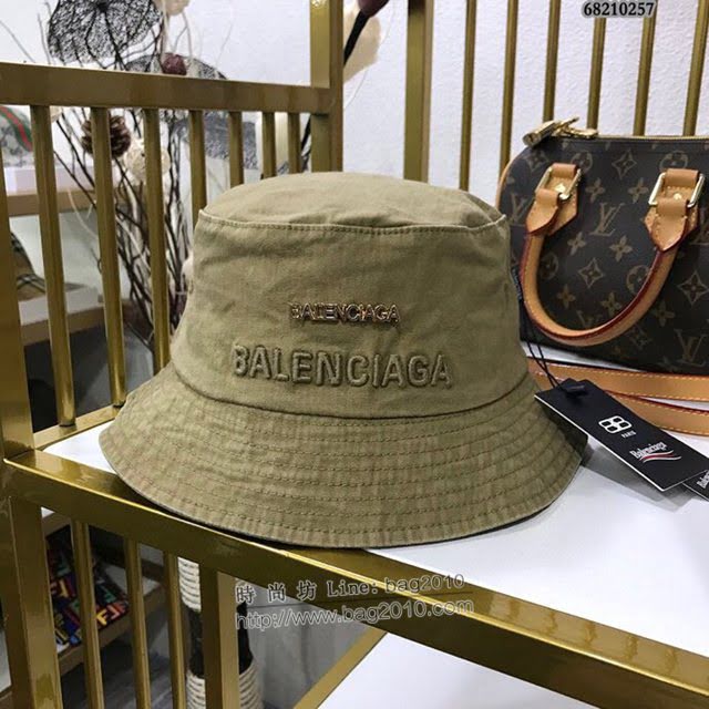 Balenciaga男女同款帽子 巴黎世家2021新款長標簡約風漁夫帽遮陽帽  mm1441